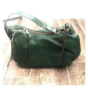 Hobo green leather purse